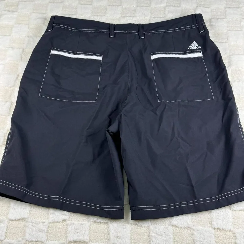 Adidas Men's Black Swim-briefs-shorts